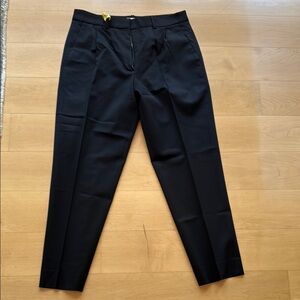 AYR Pleated black ankle length suiting Pants